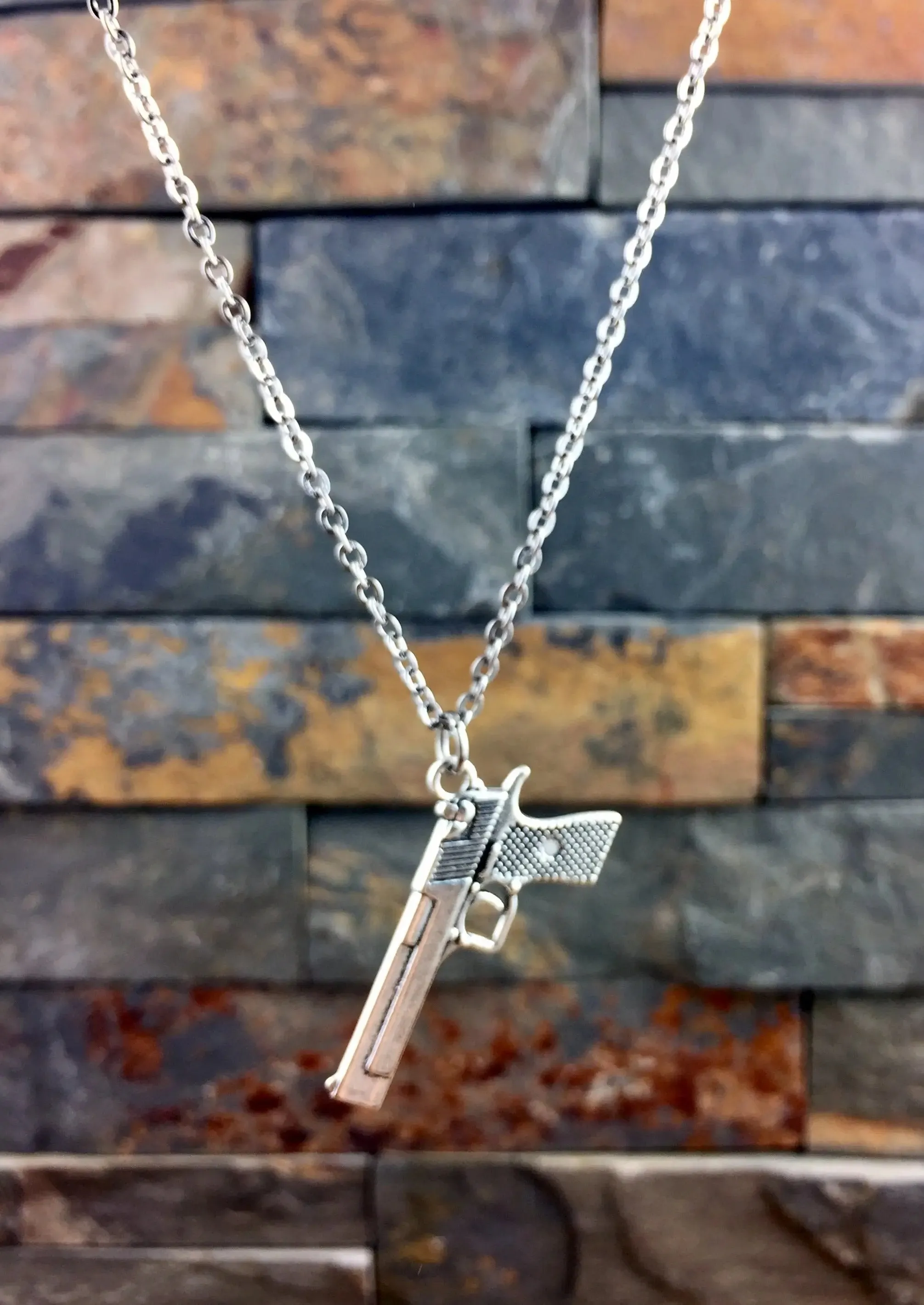 Semi Auto Gun Necklace