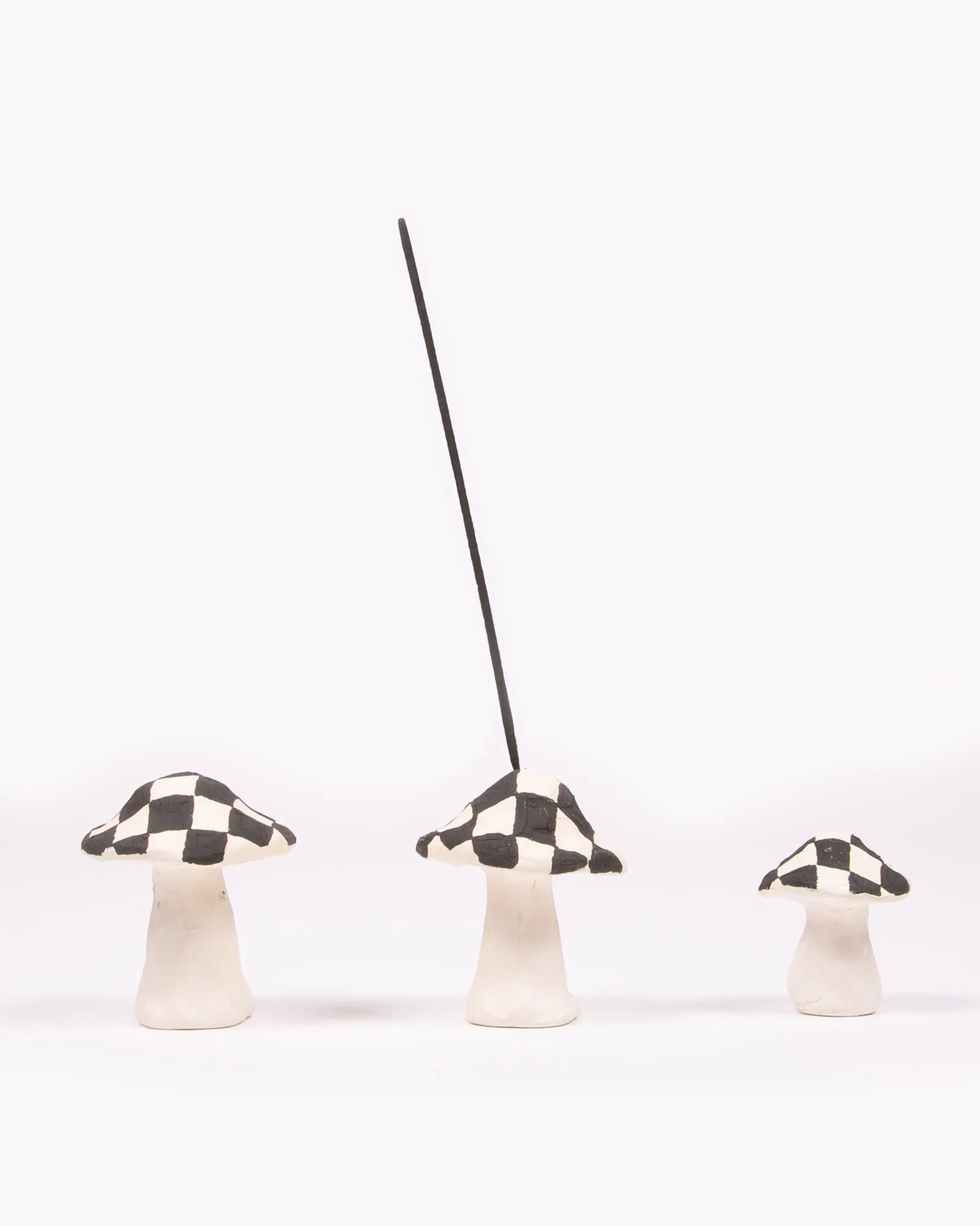 Shroom Ceramic Incense Holder - Check