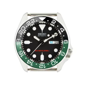 SKX007/SRPD Ceramic Bezel Insert: GMT style Green/Black