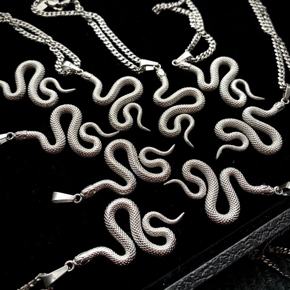 Snake Pendant - Silver