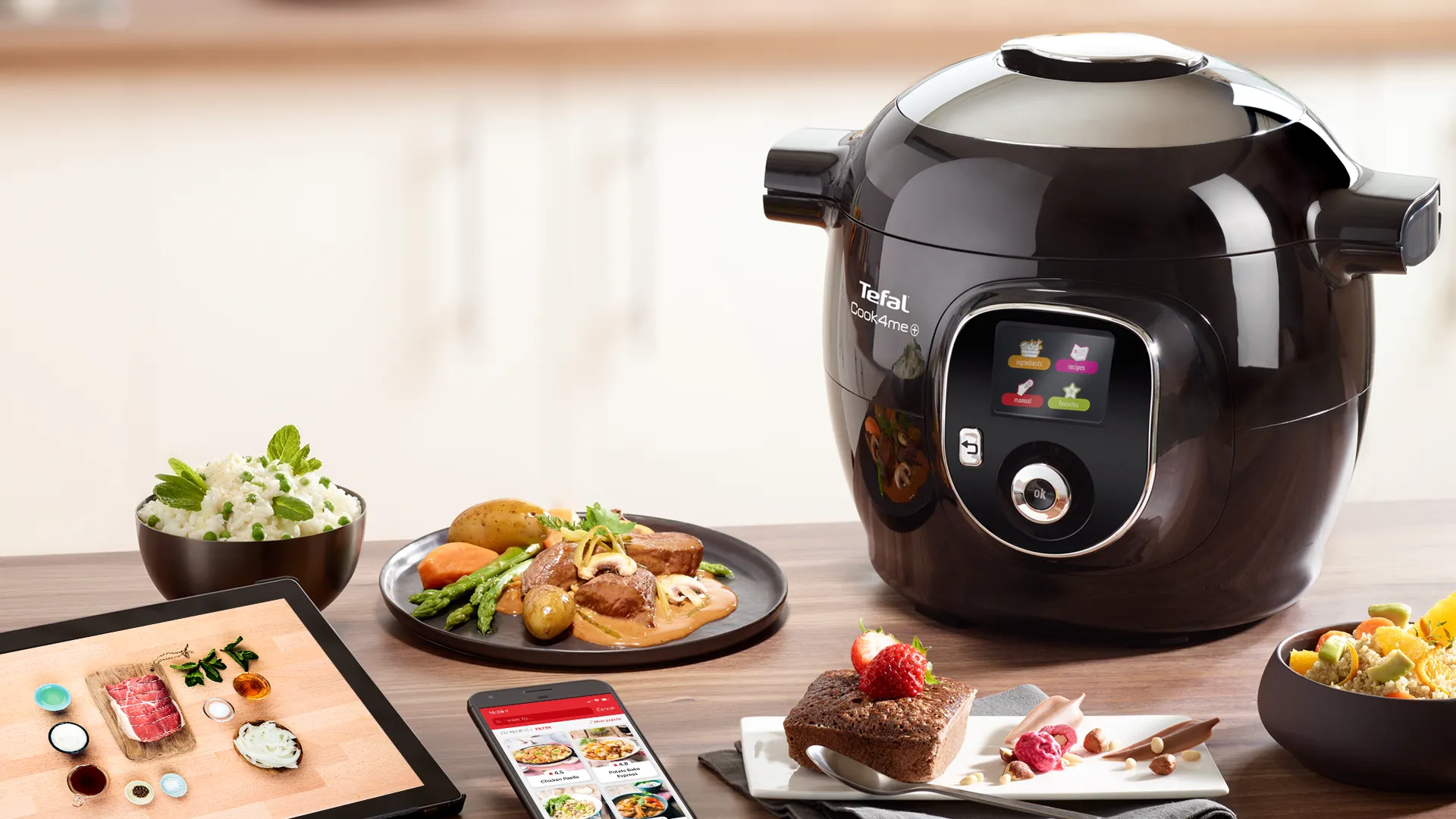 Tefal Cook4me  Black CY8518 Smart Multi Cooker and Pressure Cooker