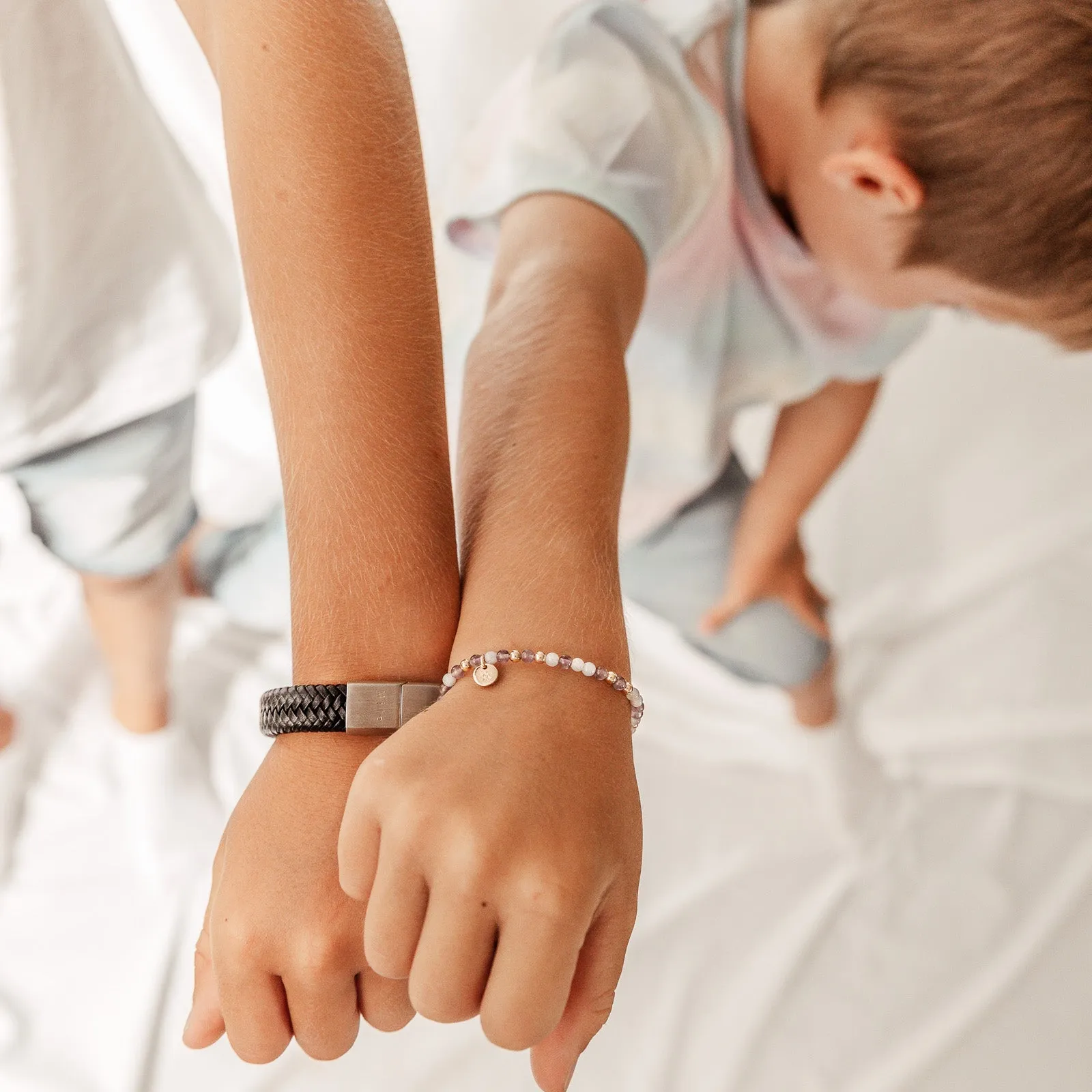 The Boys' Bracelet • Mini Braided Leather Bracelet