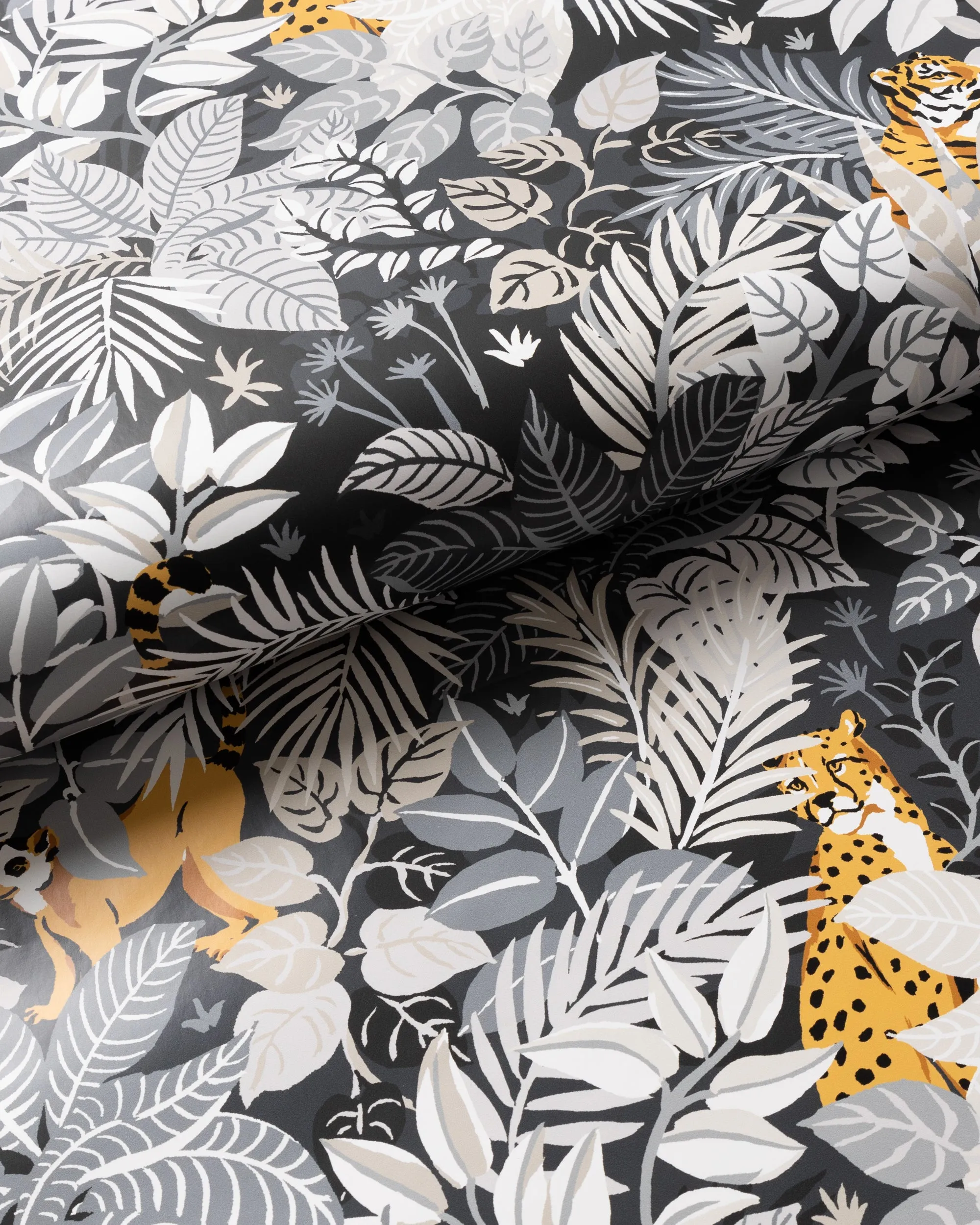 Tropical Oasis - Peel & Stick Wallpaper - Charcoal