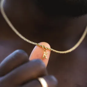 Vintage Gold Initial Necklace